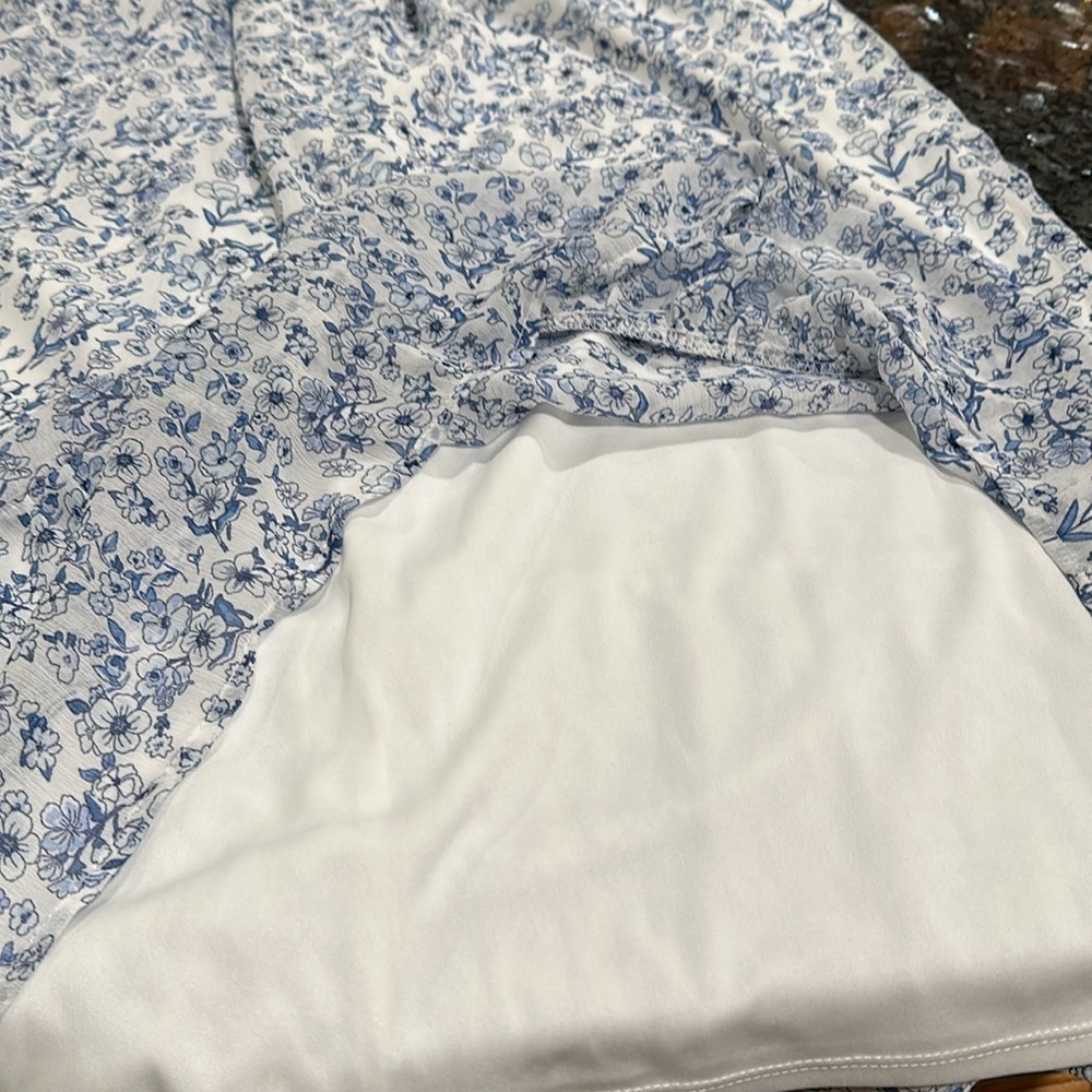 No Boundaries Blue and White Sleeveless Midi Sundress - Picture 12 of 13